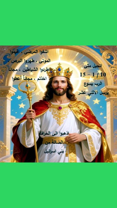 الرب يسوع يرسل التلاميذ متى ومرقس ولوقا
