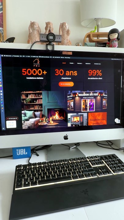 MAISON DU FEU  Site internet cheminée - Devsource