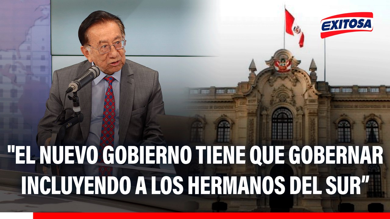 José Balcázar: "El nuevo gobierno que entre tiene que gobernar incluyendo a los hermanos del Sur"