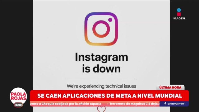 Reportan caída de aplicaciones de Meta a nivel mundial | De Pisa y Corre con Paola Rojas