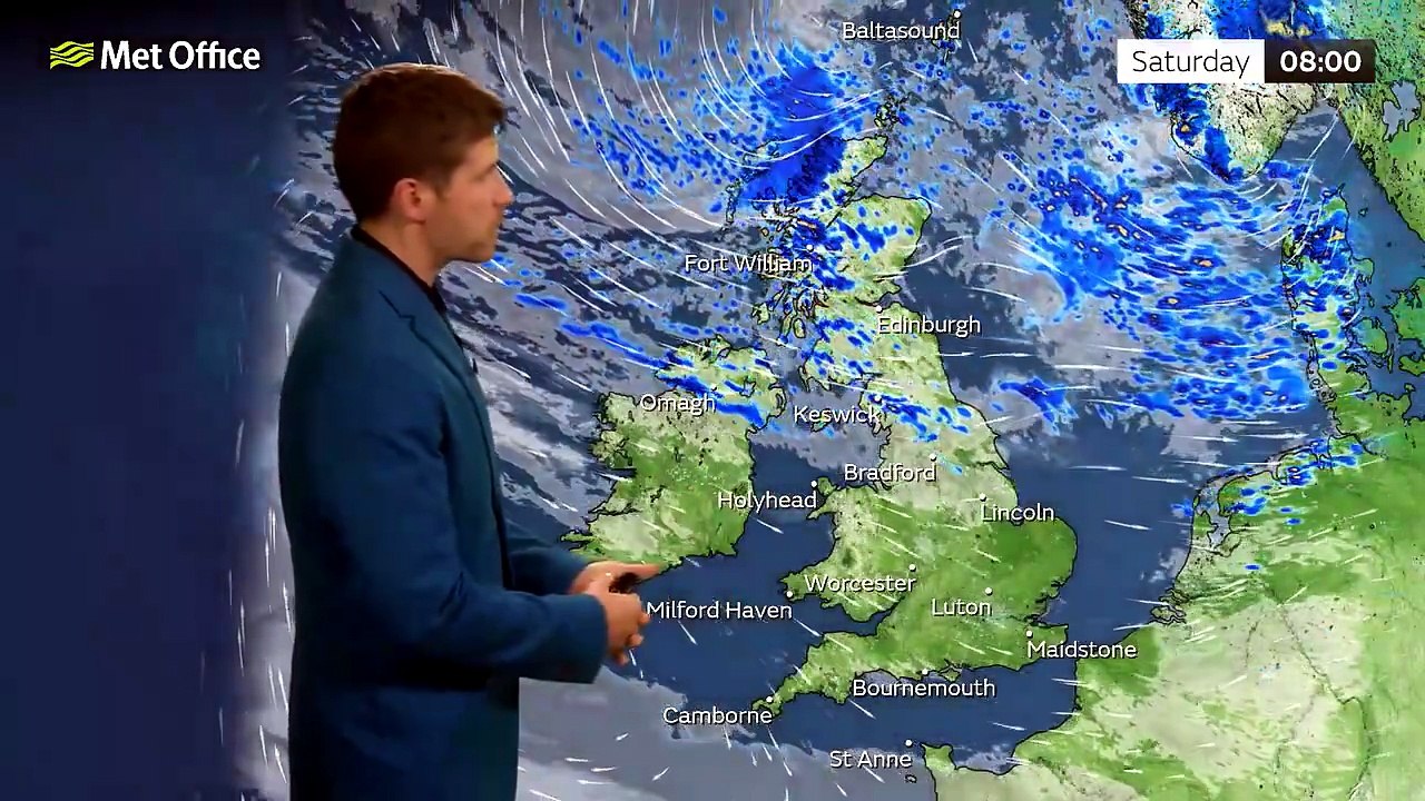 Met Office Friday Evening Weather Forecast 12/06/2026