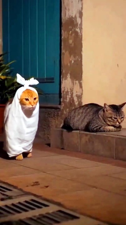 scary cat #funny #cat#cat lovers