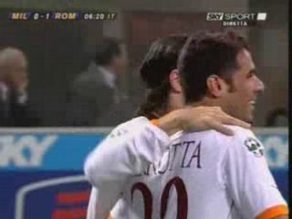 06-07 ac milan as roma totti 10 gol