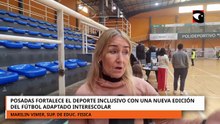 Posadas vivió una nueva jornada de fútbol adaptado intercolegial con participación de cinco escuelas