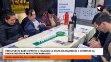 Finalizó la etapa de asambleas y comienza la presentación de proyectos del Presupuesto Participativo
