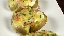 Smashed cheese potatoes 🤤