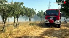 Çanakkale'de zirai arazi yangın