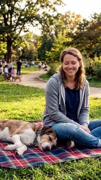 🐶 Sleeping Dog Tries to Solve a Mystery 😂 | Funny Park Moment