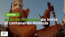 Baile de máscaras da inicio al carnaval de Venecia