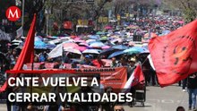 La CNTE bloquea puntos clave de CDMX tras rechazar propuesta del gobierno