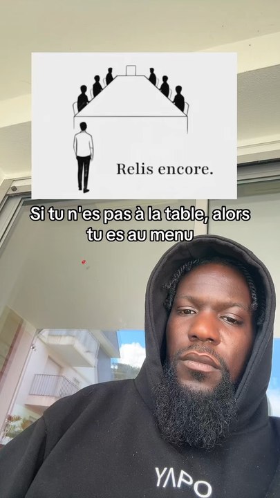 Si tu n’est pas à la table, alors tu es au menu, et ça te cuisine bien bien même | abonne toi 🖤
