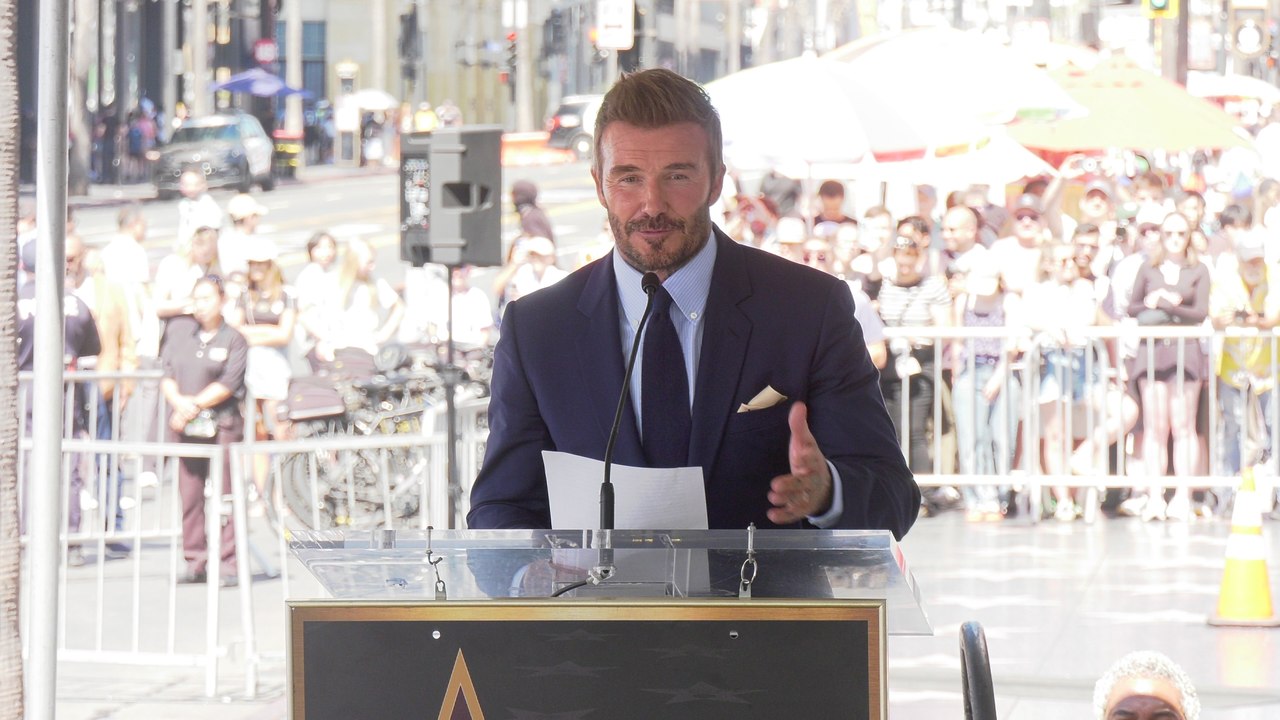 David Beckham's speech at the ceremony for his star on the Hollywood Walk of Fame