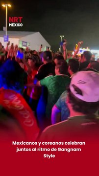Aficionados mexicanos se unieron a seguidores coreanos para festejar una victoria mundialista con música, baile y mucha alegría 🎉⚽.