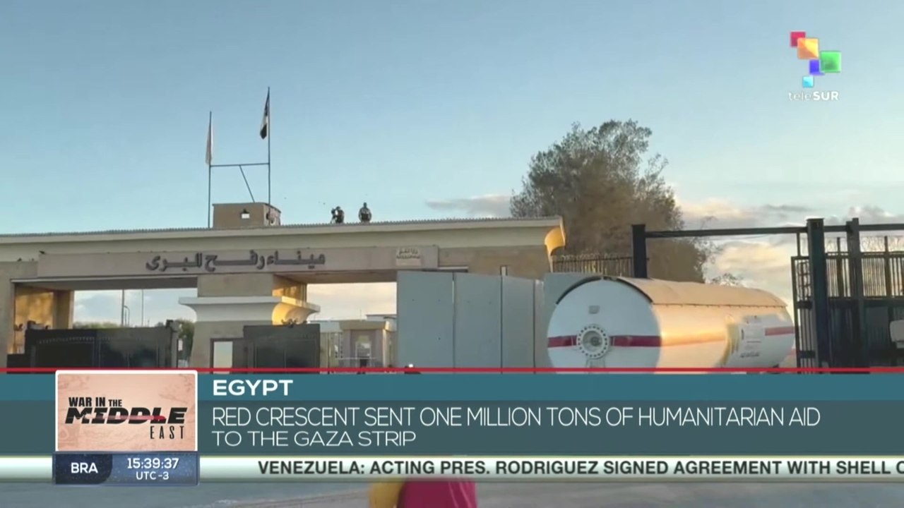 Egypt | Red Crescent sent one million tons of humanitarian aid to Gaza