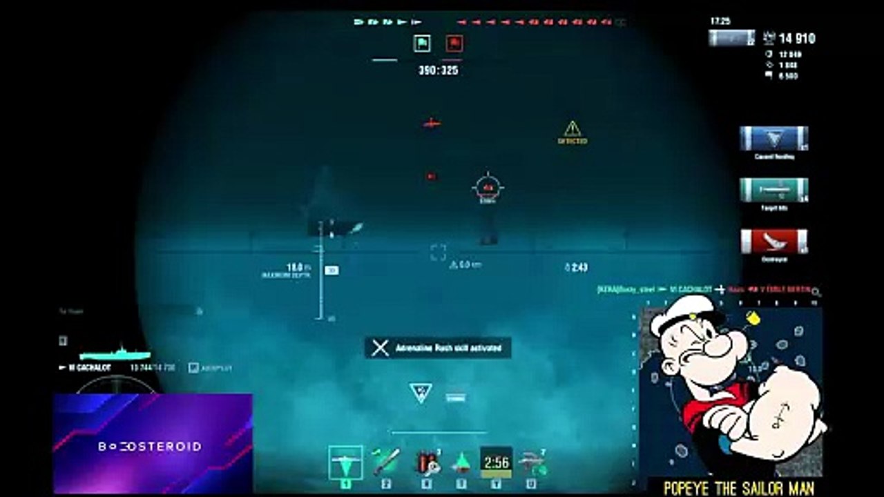 World of warships USS Cachalot  Popeye the sailor man  #Boosetroid