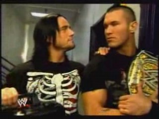 Backlash 2008 cm punk et randy orton backstage