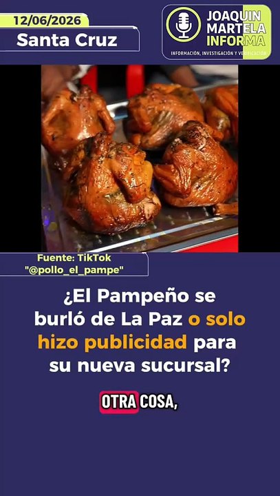¿El Pampeño se burló de La Paz o solo hizo publicidad para su nueva sucursal?
