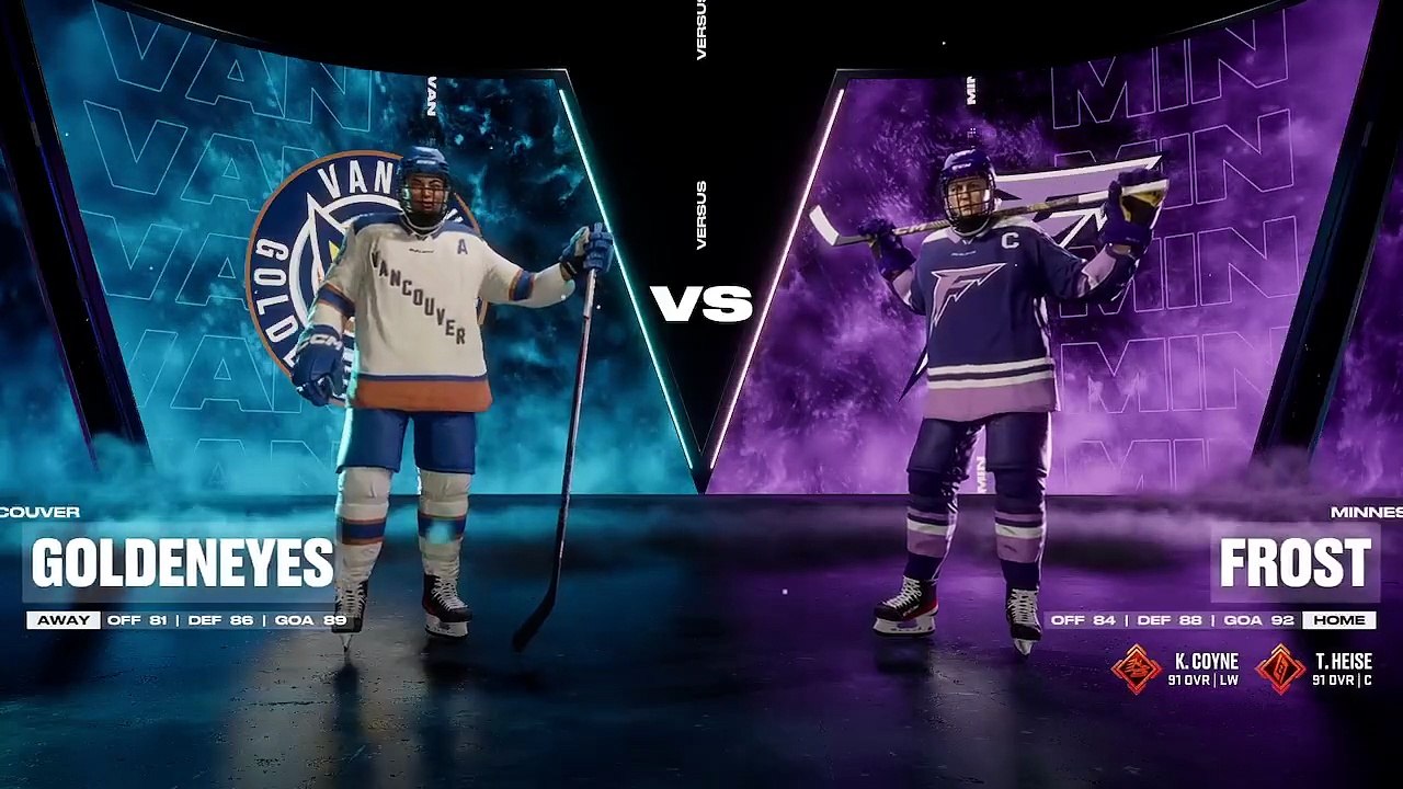 NHL® 26 (2025-26 PWHL) GM 25 VAN vs MIN