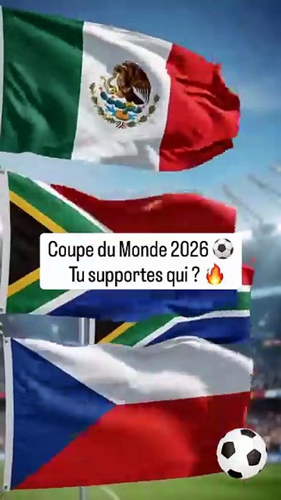 Coupe du Monde 2026 de Foot ⚽️ Tu supportes qui ? 🔥