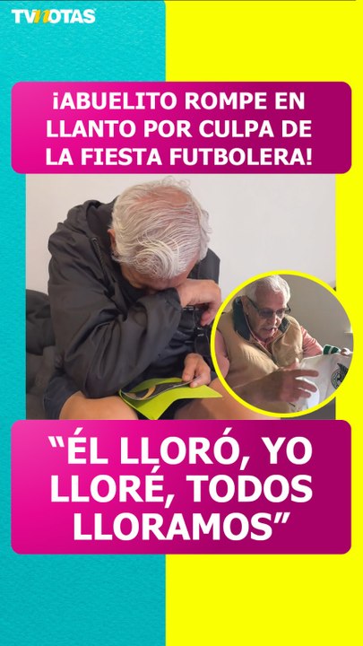 ¡¡Emotivo!! Abuelito rompe en llanto al recibir boleto para un partido mundialista