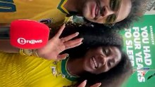 Ex-BBBs entram em clima de Copa do Mundo na Times Square: "Carnaval fora de época"