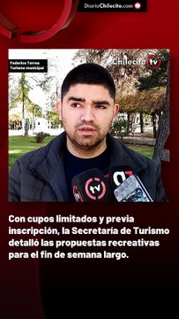 Con cupos limitados y previa inscripción, la Secretaría de Turismo detalló las propuestas recreativas para el fin de semana largo.
