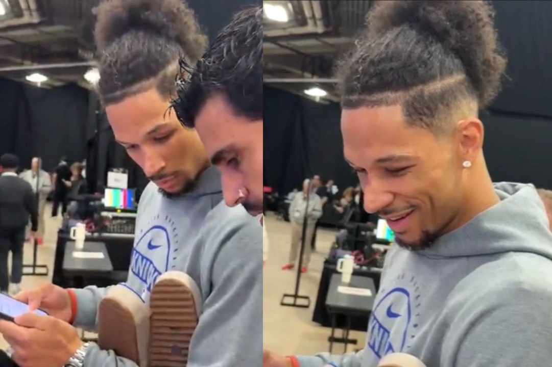 Josh Hart tiene una divertida reacción al ver una imagen viral de OG Anunoby