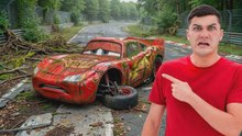 ¡Encontramos a Rayo McQueen abandonado tras un accidente impactante!