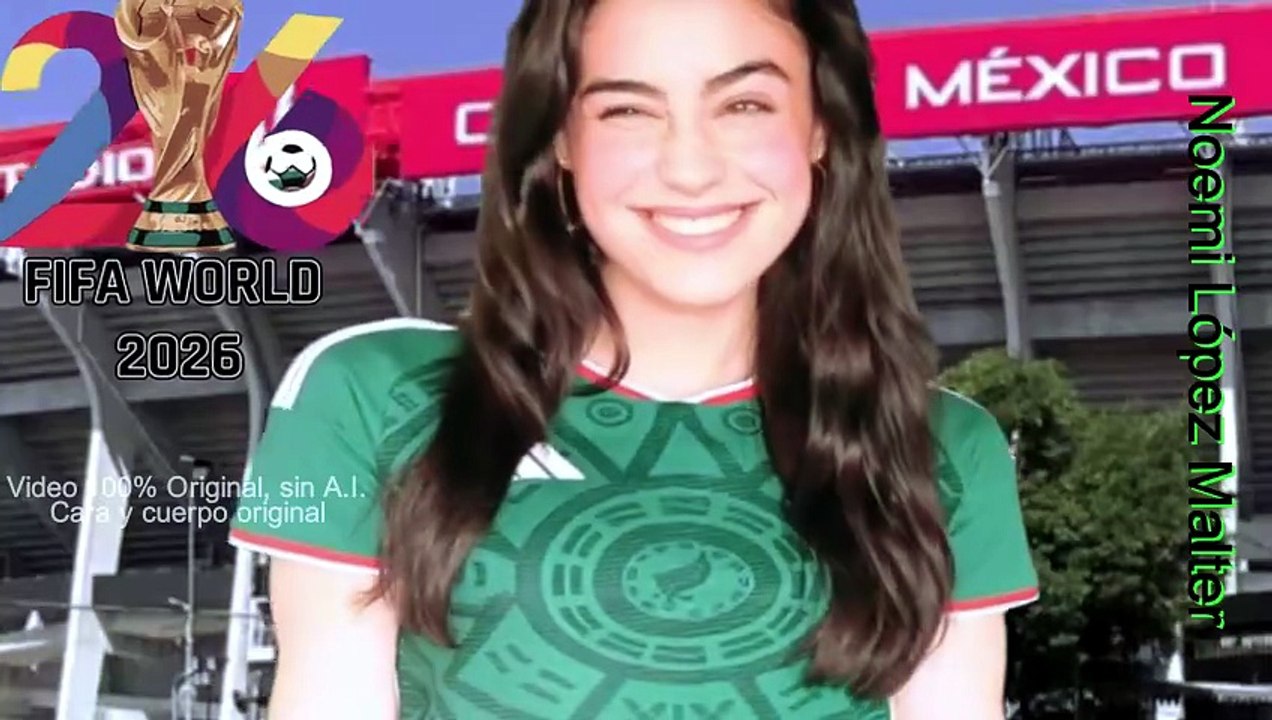 Fifa World Cup 2026. Celestial Noemi López Malter. apoyando a México.