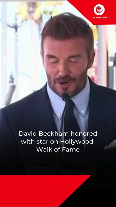 David Beckham honored with star on Hollywood Walk of Fame