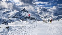Bettmerhorn Switzerland Glacier and Alps Scenery 4K 60fps