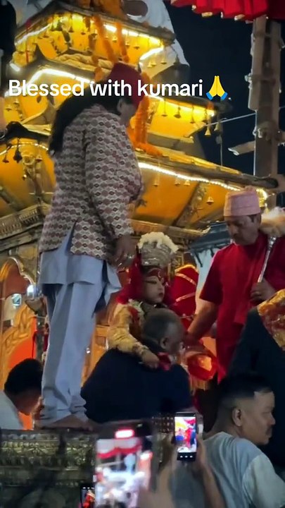 Living Goddess Kumari as seen in Indra Jatra