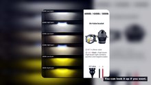 3.0 2.0 Universal bi led lens Fog Lights 3 colors white light Projector lens 12V fog lamp for 2Inch