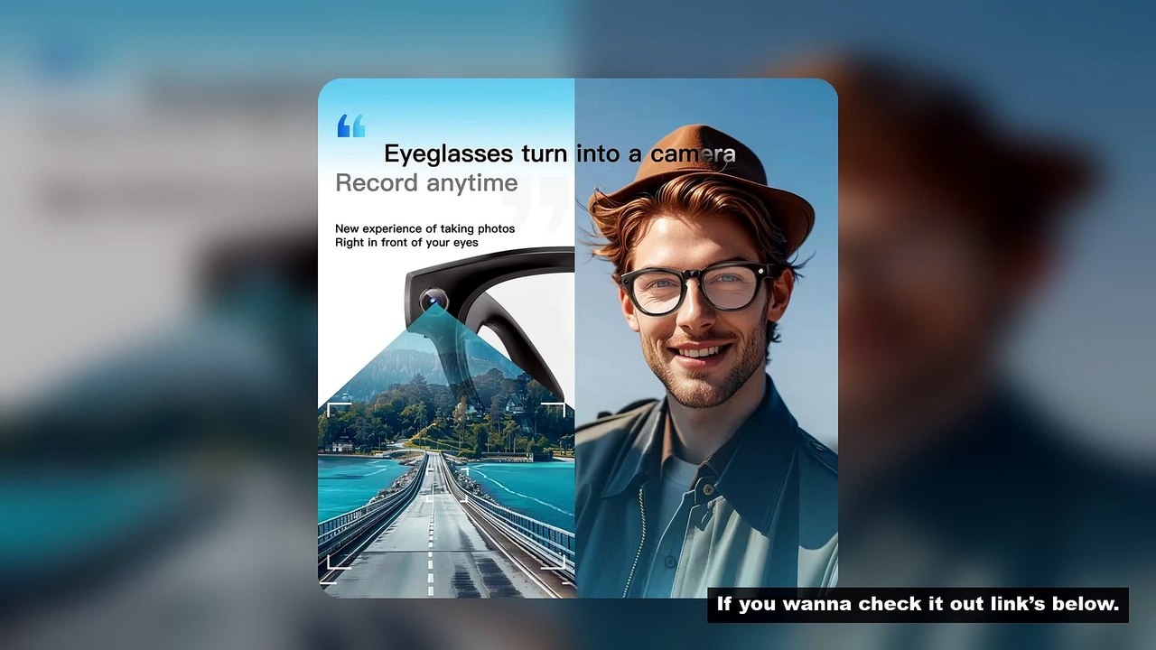 2026 New Smart Glasses With Camera 200W Pixels Auto Colour Change Lens Bluetooth Glasses Listen to m