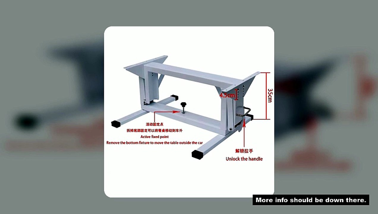 Heavy Duty Folding Table Legs/Bed Base - Folding Table Stand for Caravan, Yacht, Outdoor Dining Tabl