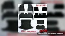 TPE Floor Mat with Door Sill Protector for Tesla Model 3 Highland Floor Trunk Mats Cargo Liner for M