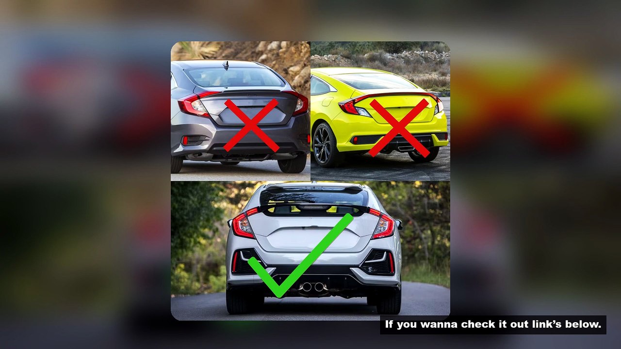 LED Tail Lights for Honda Civic Hatchback Type-R 2016-2021 Dynamic Turn Signal Black Rear Lamps Asse