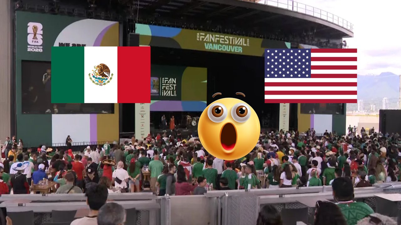 Fan Fest Vancouver: abuchean a la bandera de Estados Unidos y ovacionan a la bandera de México