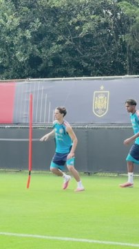 LOS 3 PIQUES de GAVI y LAMINE YAMAL en el ENTRENAMIENTO DE ESPAÑA en EEUU