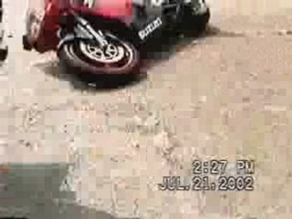 Stoppie raté
