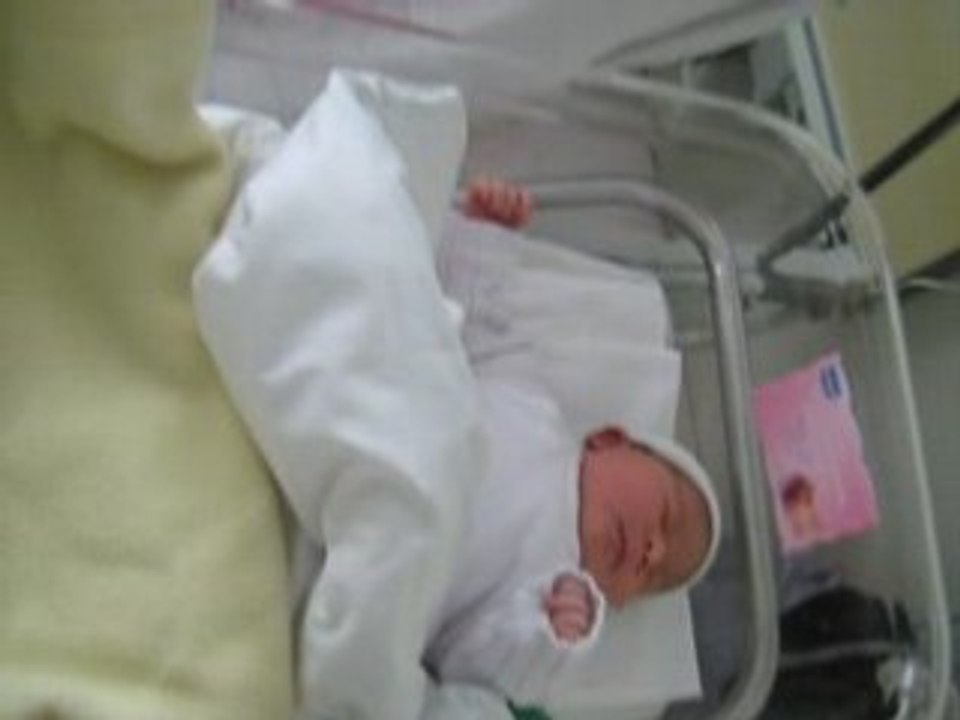Elise le jour de sa naissance