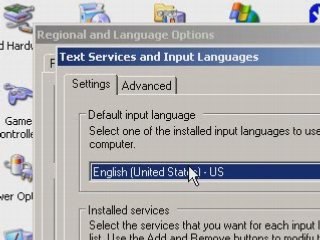 How to set default input language on XP