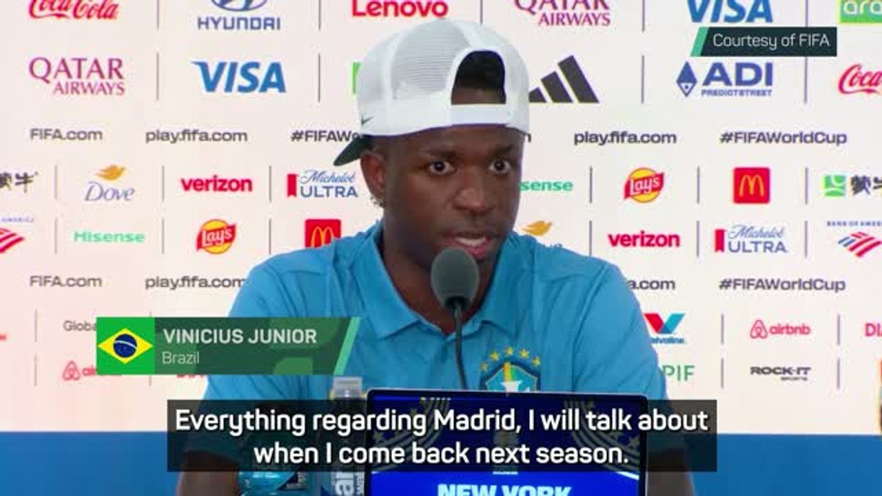 Vinicius quizzed on Real Madrid future
