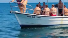 She wanted to cool off… ended up cooling the whole boat 😂🚤