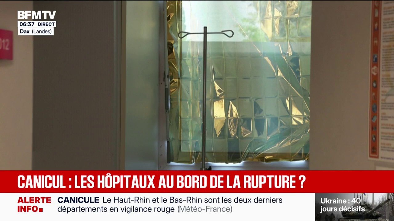 Films occultants, couvertures de survie... Comment les hôpitaux tentent de s'adapter à la canicule