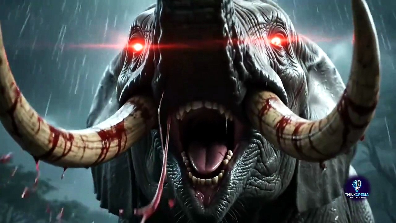 Giant Elephant Stampede in New Delhi 😱 – 180ft Monster vs Mysterious Black Hero & Fighter Jets!