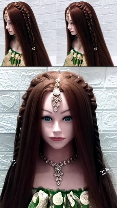 Easy open hairstyle for wedding