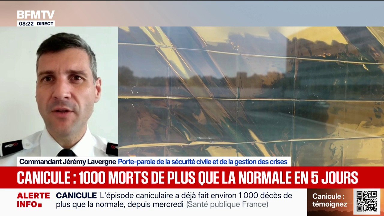 Canicule: déjà environ 1.000 morts de plus que la normale recensés depuis mercredi