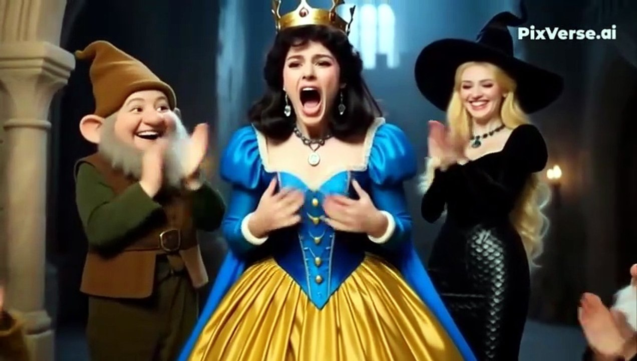 Dwarves get Snow White with the help of witches! - Gender-swap transformation video!