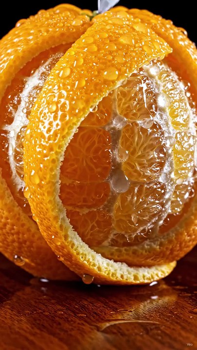 Fresh Oranges with Water Droplets | Refreshing Fruit ASMR 🍊💧
